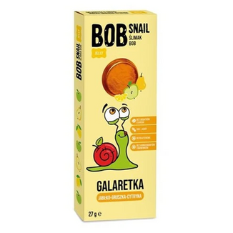 Bob Snail Jelly Galaretka owocowa, jabłko, gruszka, cytryna, 27 g - zdjęcie produktu