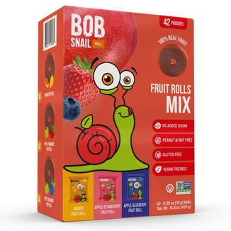 Bob Snail Rolls Przekąska owocowa, mix smaków, 420 g - zdjęcie produktu