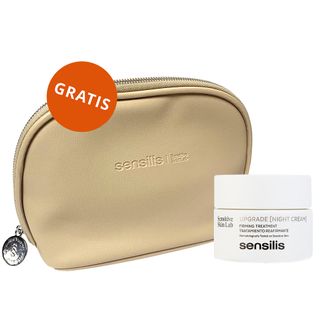 Sensilis Upgrade, krem na noc, ujędrniający i korygujący zmarszczki, 50 ml + kosmetyczka, beżowa, imitacja skóry, 1 sztuka gratis - zdjęcie produktu