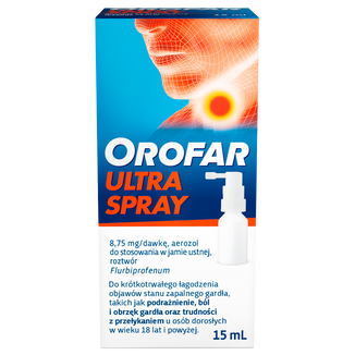 Orofar Ultra Spray 8,75 mg/dawkę, 15 ml - zdjęcie produktu