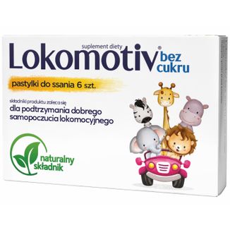 Lokomotiv, pastylki do ssania, bez cukru, 6 sztuk - zdjęcie produktu