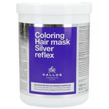 Kallos Silver Reflex, maska do włosów rozjaśnionych, blond i siwych neutralizująca żółte odcienie, 1000 ml USZKODZONE OPAKOWANIE - miniaturka zdjęcia produktu
