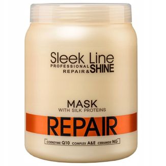 Stapiz Sleek Line Repair & Shine, maska do włosów z proteinami jedwabiu, 1000 ml - zdjęcie produktu