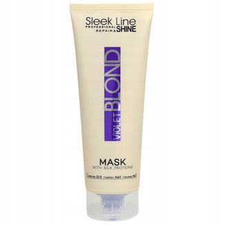 Stapiz Sleek Line Repair & Shine Violet Blond, neutralizująca maska do włosów blond, 250 ml - zdjęcie produktu