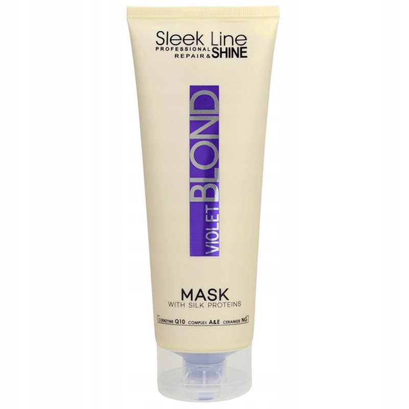 Nieznana Stapiz Sleek Line Repair & Shine Violet Blond, neutralizująca maska do włosów blond, 250 ml