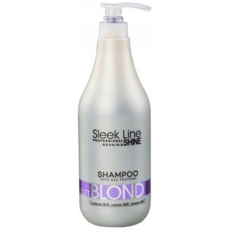Stapiz Sleek Line Repair & Shine Violet Blond, neutralizujący szampon do włosów blond, 1000 ml - zdjęcie produktu