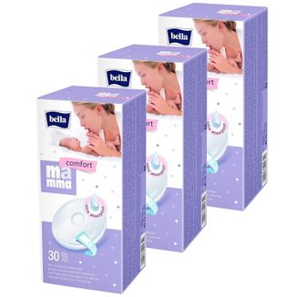 Zestaw Bella Mamma Comfort, wkładki laktacyjne, 3 x 30 sztuk - zdjęcie produktu