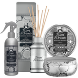 Zestaw Tesori d'Oriente, świeca zapachowa, Muschio Bianco, 200 g + odświeżacz powietrza w sprayu, 250 ml + dyfuzor z patyczkami, 200 ml - miniaturka zdjęcia produktu