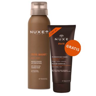 Nuxe Men Boost, pianka do golenia, 150 ml + wielofunkcyjny żel pod prysznic, 100 ml gratis - zdjęcie produktu