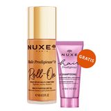 Nuxe Huile Prodigieuse Or, suchy olejek ze złotymi drobinkami do ciała, twarzy i włosów, roll-on, 60 ml + szampon do włosów, 30 ml gratis - miniaturka zdjęcia produktu
