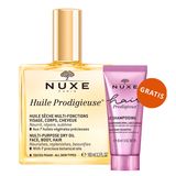 Nuxe Huile Prodigieuse, suchy olejek do ciała, twarzy i włosów, 100 ml + szampon do włosów, 30 ml gratis - miniaturka zdjęcia produktu
