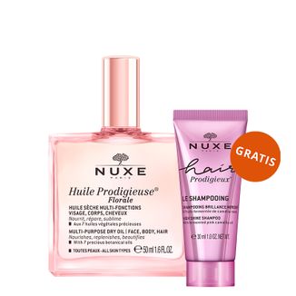 Nuxe Huile Prodigieuse Florale, suchy olejek do ciała, twarzy i włosów, 50 ml + szampon do włosów, 30 ml gratis - zdjęcie produktu
