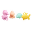 Akuku, silikonowe zabawki kąpielowe, od 6 miesięcy, 4 sztuki - miniaturka  zdjęcia produktu