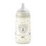 Suavinex Birdies SX Pro, butelka z silikonowym smoczkiem, od 3 miesiąca, średni przepływ, beżowa, 270 ml - miniaturka 2 zdjęcia produktu