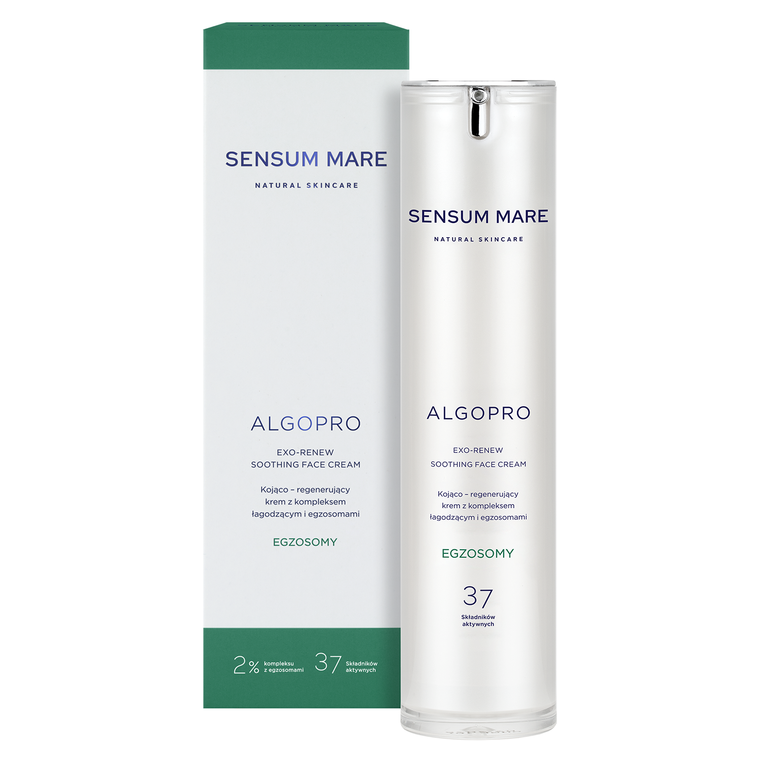 Nieznana Sensum Mare Algopro Exosomy, Creme beruhigend-regenerierend, 50 ml — Inhaltsstoffe und Bewertung