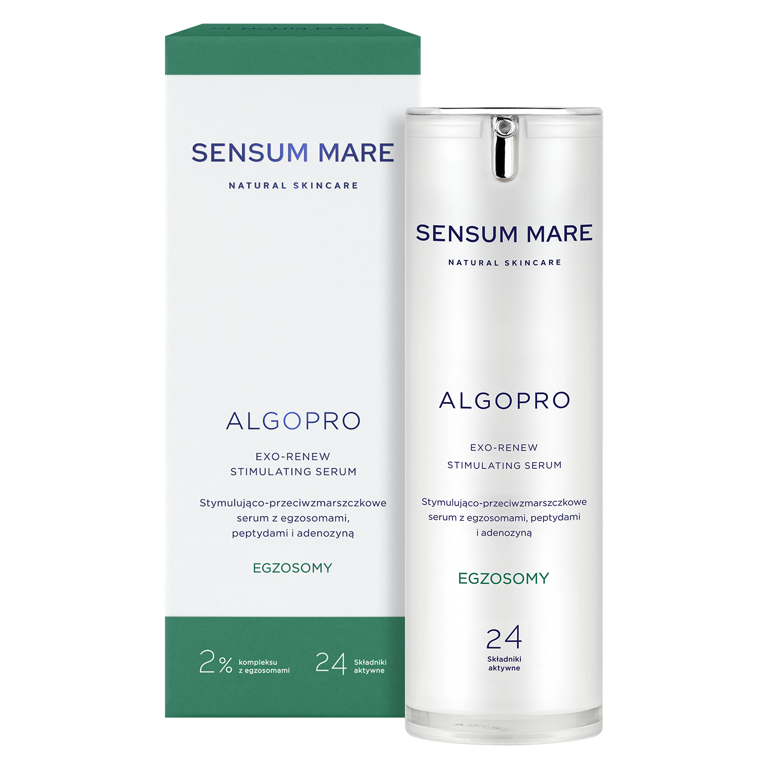 Nieznana Sensum Mare Algopro Exosomy, serum stymulująco-przeciwzmarszczkowe, 30 ml