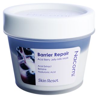 Nacomi Barrier Repair, maska do twarzy, Acai Berry Jelly-Milk, 80 ml - zdjęcie produktu