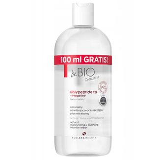 beBIO Cosmetics Ageless Beauty, naturalny nawilżająco-oczyszczający płyn micelarny, 500 ml - zdjęcie produktu
