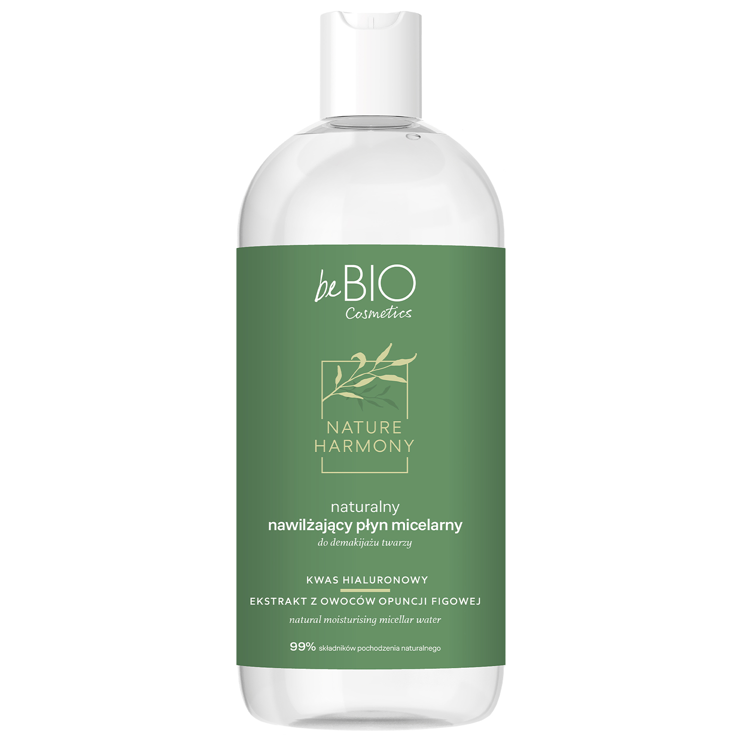 beBIO Ewa Chodakowska beBIO Cosmetics Nature Harmony, naturalny nawilżający płyn micelarny, 500 ml