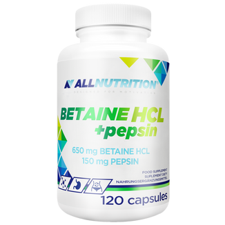 Allnutrition Betaine HCl + Pepsin, 120 kapsułek - zdjęcie produktu