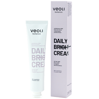 Veoli Botanica Daily Bright Cream, całodzienny lekki krem do twarzy rozjaśniający przebarwienia, 75 ml - zdjęcie produktu
