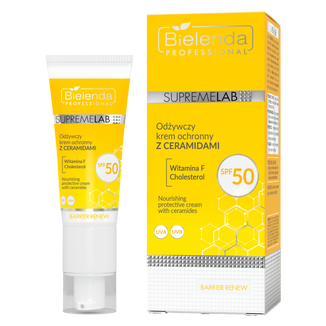 Bielenda SupremeLAB Barrier Renew, odżywczy krem ochronny z ceramidami, SPF 50, 40 ml - zdjęcie produktu