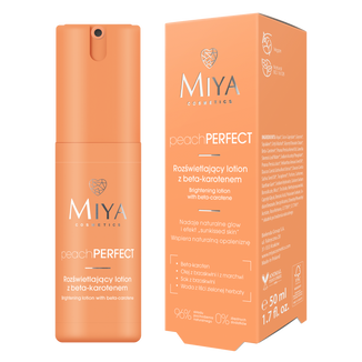 Miya peachPERFECT, rozświetlający lotion z beta-karotenem, 50 ml Miya peachPERFECT, rozświetlający lotion z beta-karotenem, 50 ml - zdjęcie produktu