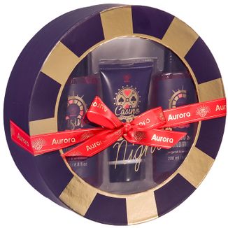 Zestaw Aurora For Men Casino, żel do golenia, 200 ml + szampon 2w1, 200 ml + basam po goleniu, 80 ml - zdjęcie produktu