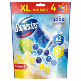 Domestos Power 5, kostka toaletowa, ocean & lime, mix, 4 sztuki - miniaturka zdjęcia produktu
