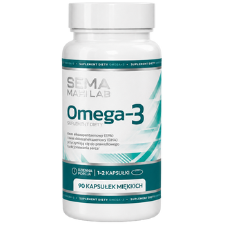 SEMA Maxi Lab Omega-3, 90 kapsułek SEMA Maxi Lab Omega-3, 90 kapsułek - zdjęcie produktu