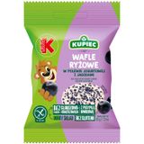 Kupiec & Kubuś Wafle Ryżowe w polewie jogurtowej z suszoną jagodą, 32 g - miniaturka zdjęcia produktu