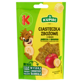 Kupiec & Kubuś Ciasteczka zbożowe, jabłko-banan, 50 g - miniaturka zdjęcia produktu