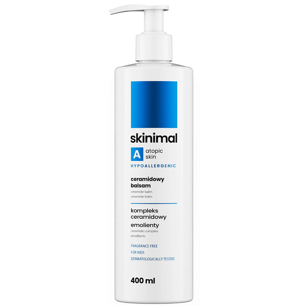Skinimal Skinimal Atopic Skin, ceramidowy balsam do ciała i twarzy, 400 ml — Składniki i ocena