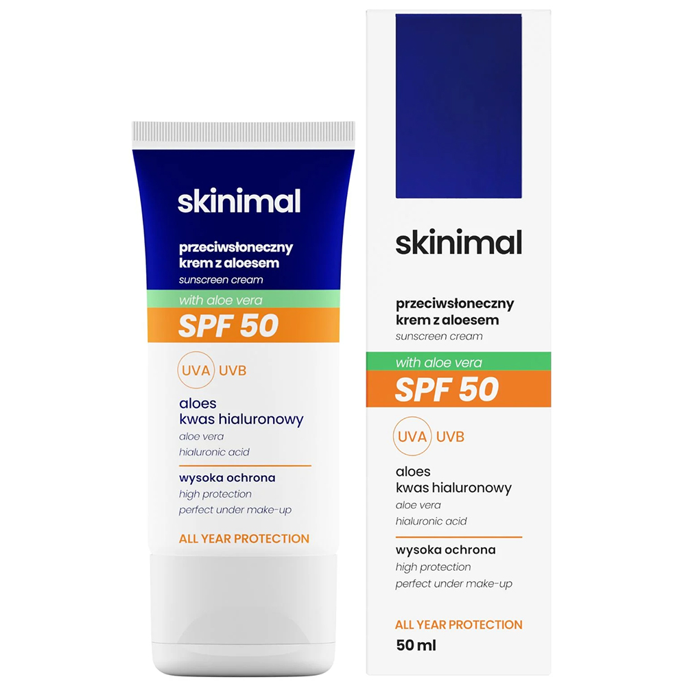 Skinimal Skinimal, Sonnencreme mit Aloe Vera, SPF 50, 50 ml — Inhaltsstoffe und Bewertung