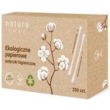 Natura Care, papierowe patyczki higieniczne, 200 sztuk - miniaturka zdjęcia produktu