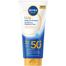 Zestaw Nivea Sun Kids Daily UV Protection, balsam do opalania dla dzieci do twarzy i ciała, SPF 50+, 100 ml + balsam ochronny, SPF 50+, 50 ml + wiaderko z akcesoriami gratis - miniaturka 2 zdjęcia produktu