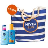Zestaw Nivea Sun Protect & Bronze, balsam do opalania w sprayu aktywujący naturalną opaleniznę, SPF 30, 200 ml + balsam po opalaniu w sprayu, 200 ml + torba plażowa gratis - miniaturka zdjęcia produktu