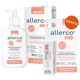 Allerco Med Emolienty, żel myjący do skóry skłonnej do podrażnień i alergii, dla dorosłych i dzieci, 200 ml + łagodząca pomadka ochronna do ust, 4,9 g gratis - miniaturka zdjęcia produktu