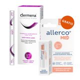 Dermena Lash, odżywka do rzęs i brwi, 11 ml + łagodząca pomadka ochronna do ust, 4,9 g gratis - miniaturka zdjęcia produktu