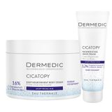 Zestaw Dermedic Cicatopy, preparat do ciała intensywnie natłuszczający, skóra sucha i atopowa, 225 ml + regenerujący krem do rąk, 75 ml - miniaturka zdjęcia produktu