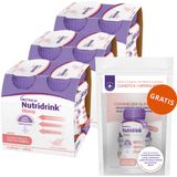 Zestaw Nutridrink Diasip, preparat odżywczy dla diabetyków, smak truskawkowy, 12 x 200 ml + smak czekoladowy, 200 ml i dzienniczek glikemii gratis - miniaturka zdjęcia produktu