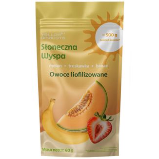 Yellow Apricots Słoneczna Wyspa, owoce liofilizowane, melon, truskawka, banan, 60 g - zdjęcie produktu