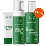 Zestaw Hagi Dermosophy, łagodząca pianka do mycia twarzy, 150 ml + rewitalizujący krem z nutripeptydami, 50 ml + mgiełka-tonik, 150 ml gratis - miniaturka zdjęcia produktu