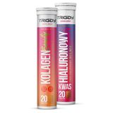 Zestaw Triggy Kwas Hialuronowy Beauty, 20 tabletek musujących + Kolagen Beauty, smak wieloowocowy, 20 tabletek musujących - miniaturka zdjęcia produktu