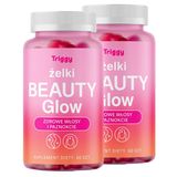 Zestaw Triggy Beauty Glow, żelki, smak malinowy, 2 x 60 sztuk - miniaturka zdjęcia produktu