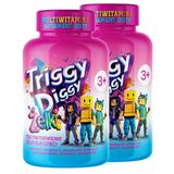 Zestaw Triggy Diggy Żelki dla dzieci, od 3 lat, 2 x 50 żelek do żucia - miniaturka zdjęcia produktu