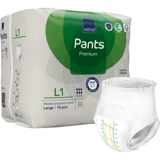 Abena Pants Premium L1, majtki chłonne, 15 sztuk Abena Pants Premium L1, majtki chłonne, 15 sztuk - zdjęcie produktu