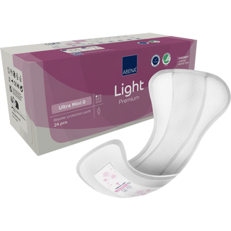 Abena Light Ultra Mini 0, wkładki na nietrzymanie moczu, 24 sztuki Abena Light Ultra Mini 0, wkładki na nietrzymanie moczu, 24 sztuki - zdjęcie produktu