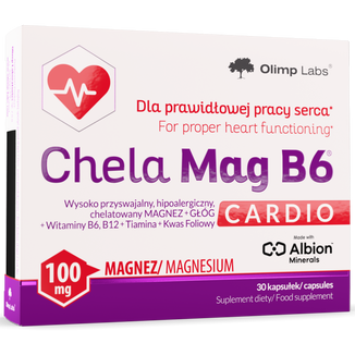 Olimp Chela-Mag B6 Cardio, 30 kapsułek Olimp Chela-Mag B6 Cardio, 30 kapsułek - zdjęcie produktu