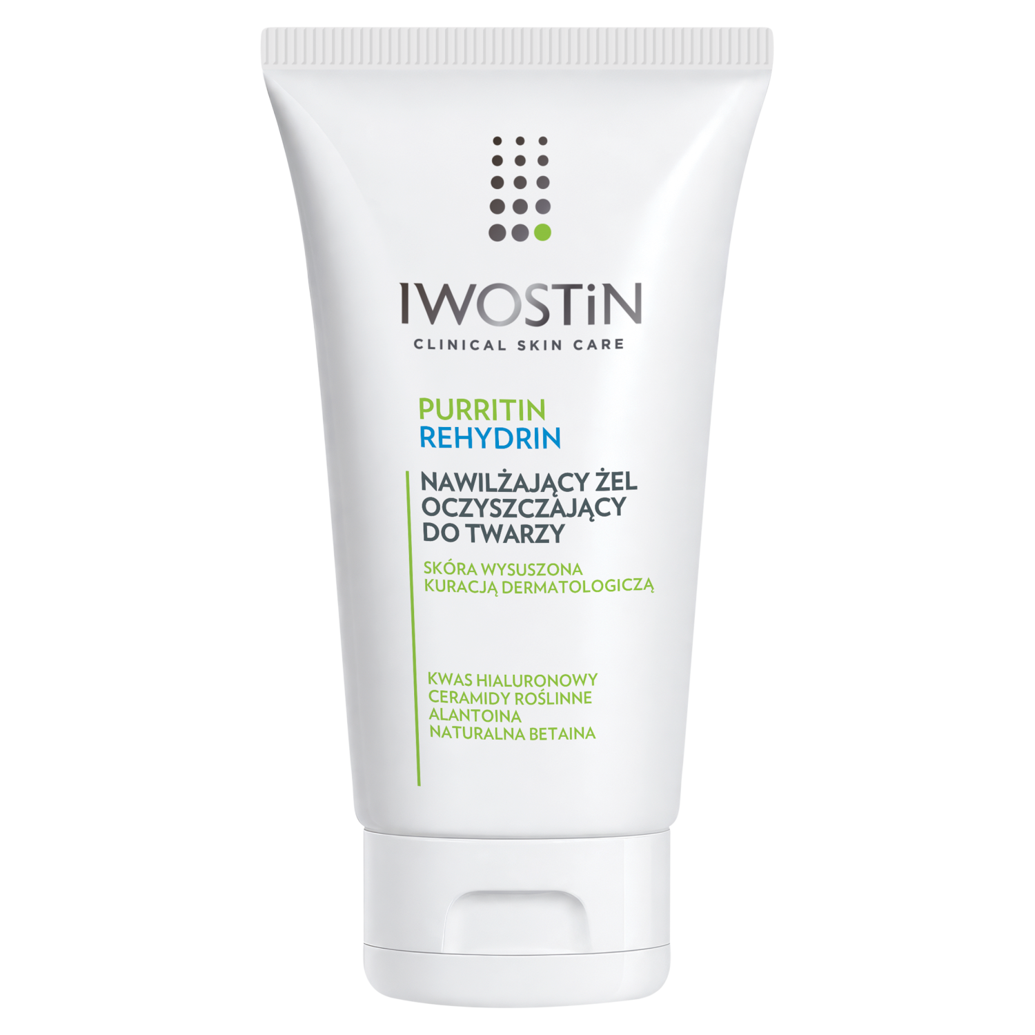 Iwostin Iwostin Purritin Rehydrin, nawilżający żel oczyszczający do  twarzy, 150 ml
